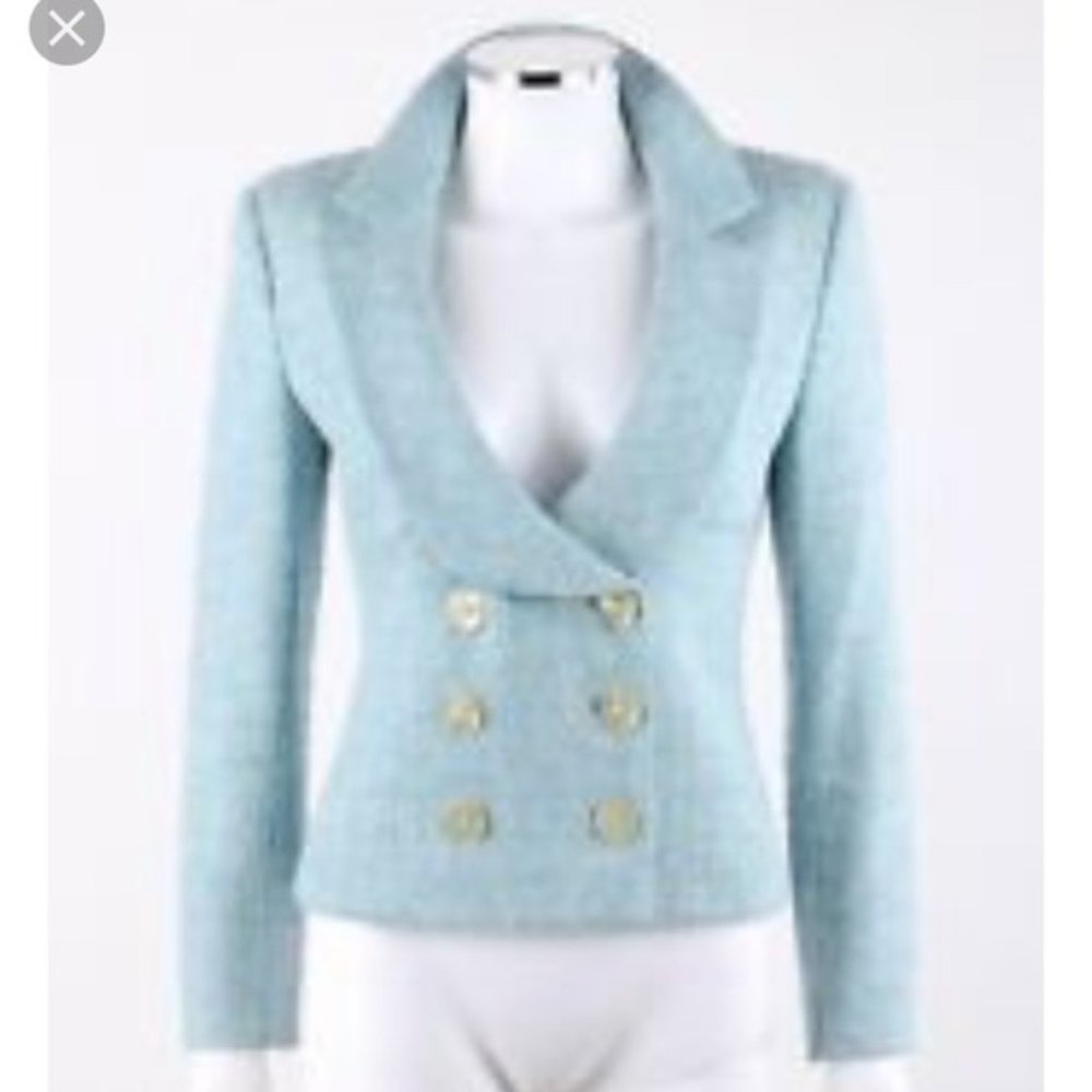 Valentino Miss V  wool boucle jacket sz 14